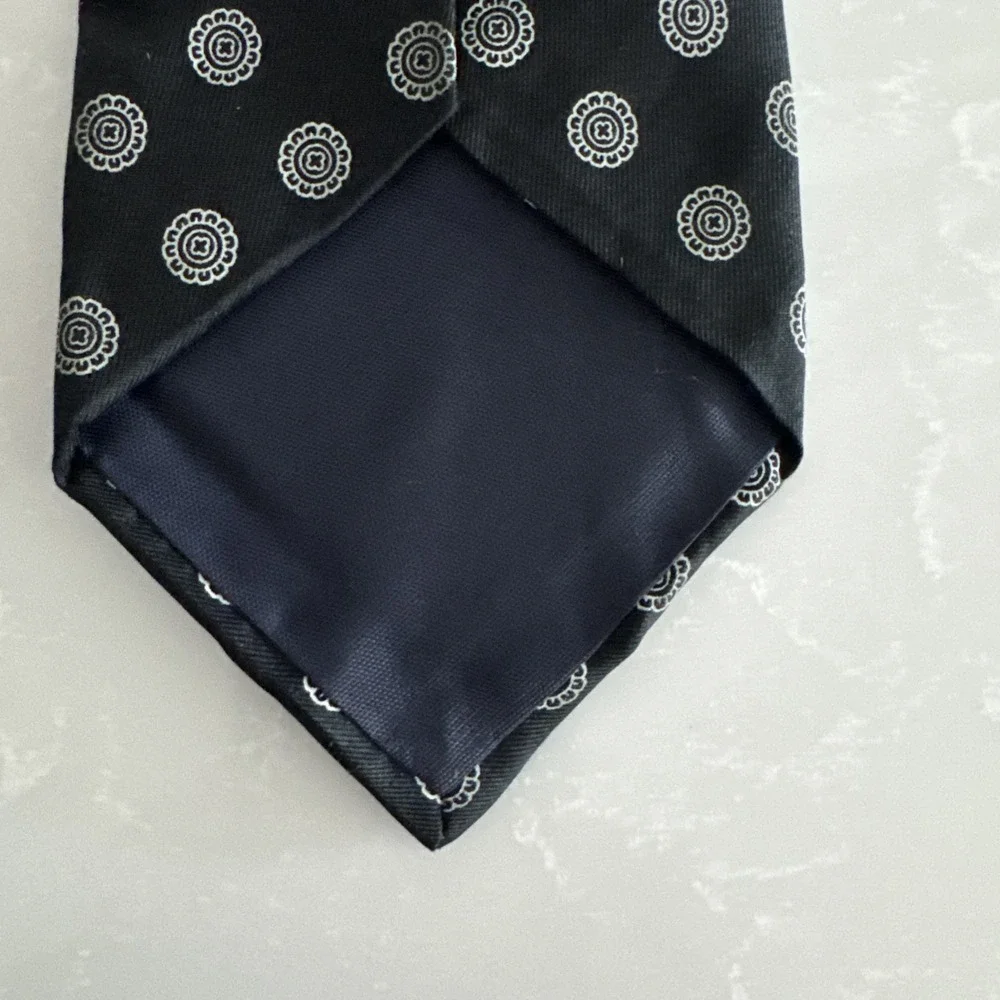 VTG Men's Harve Benard Print Silk Tie - Picture 4 of 4